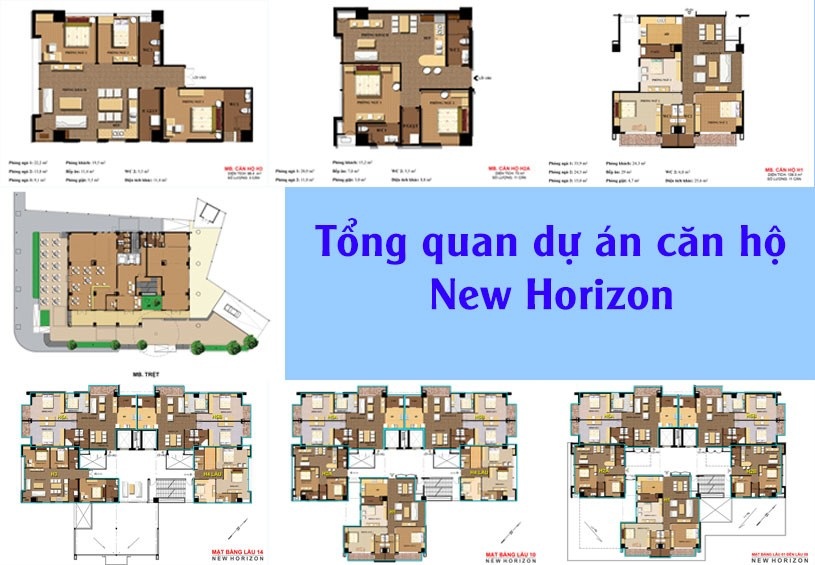Mặt bằng điển hình căn hộ tại Căn hộ cao cấp New Horizon