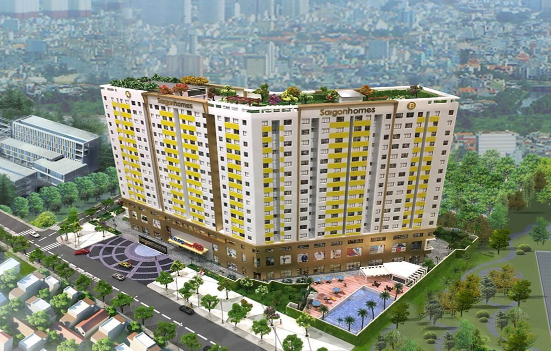 Tiện ích hồ bơi tại Saigonhomes