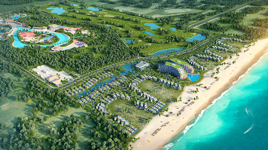 Toàn cảnh Khu nghỉ dưỡng Vinpearl Nam Hội An