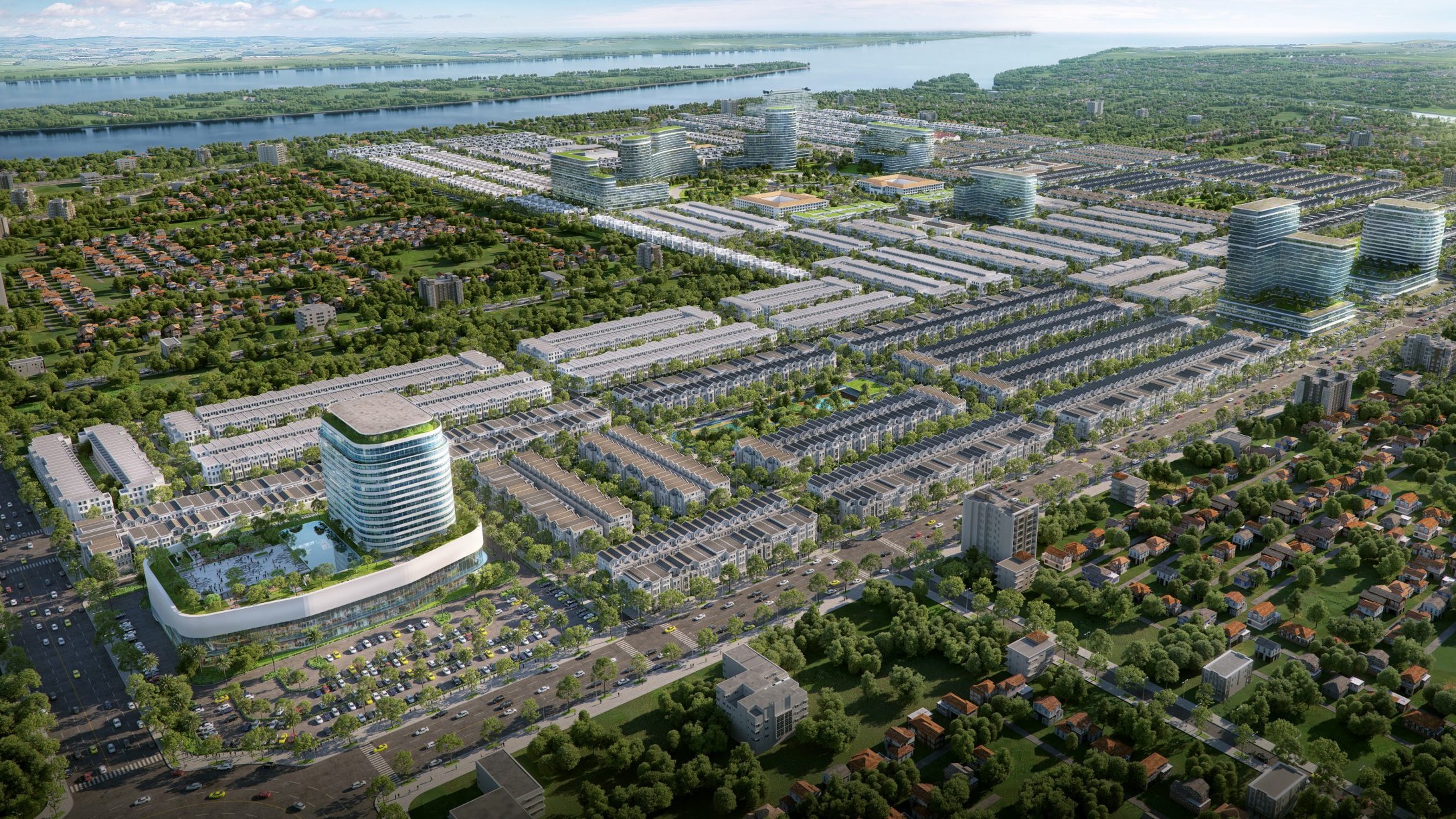 Phối cảnh tổng thể Stella Icon Cần Thơ, view toàn thành phố