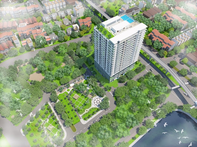 Phối cảnh Chung cư Hoàng Cầu Skyline