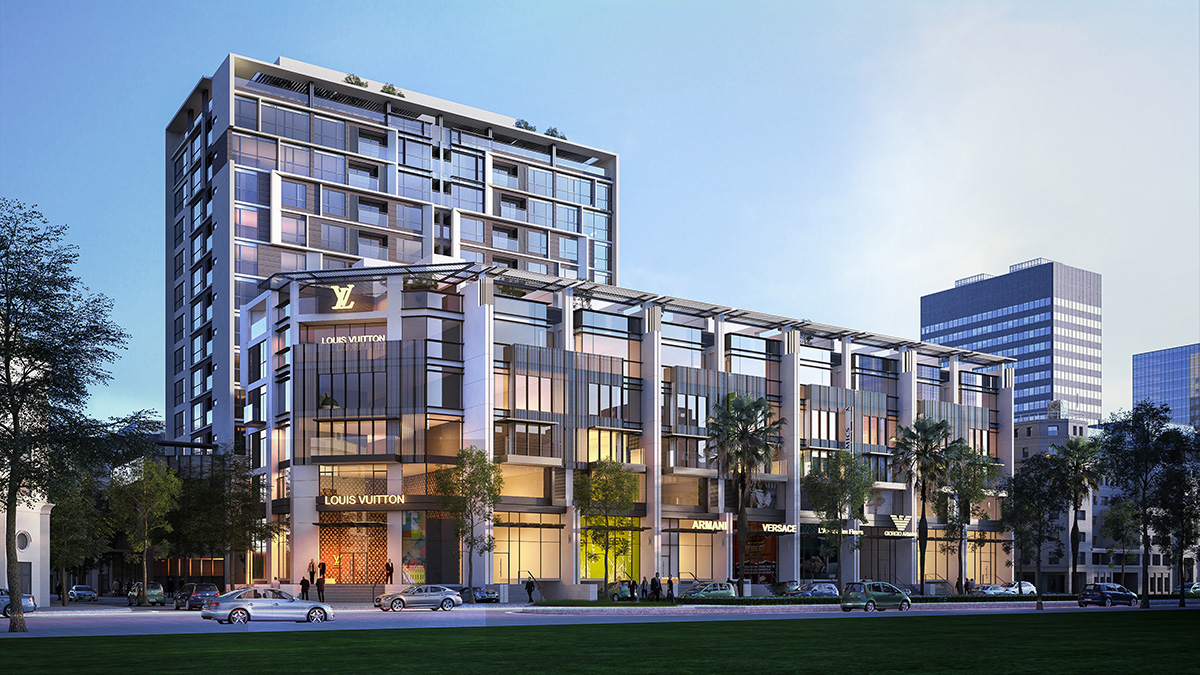 Phối cảnh Khu phức hợp Sapphire Tower Hào Nam (The Terra)