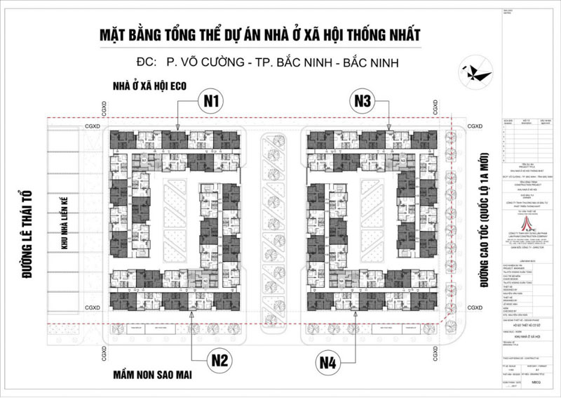 Mặt bằng điển hình căn hộ tại Chung cư Cát Tường