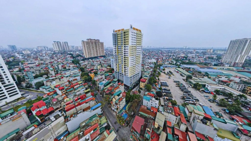Tổng quan Eco Green Tower từ trên cao