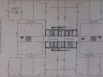 Mặt bằng điển hình căn hộ Chung cư Học Viện Hậu Cần