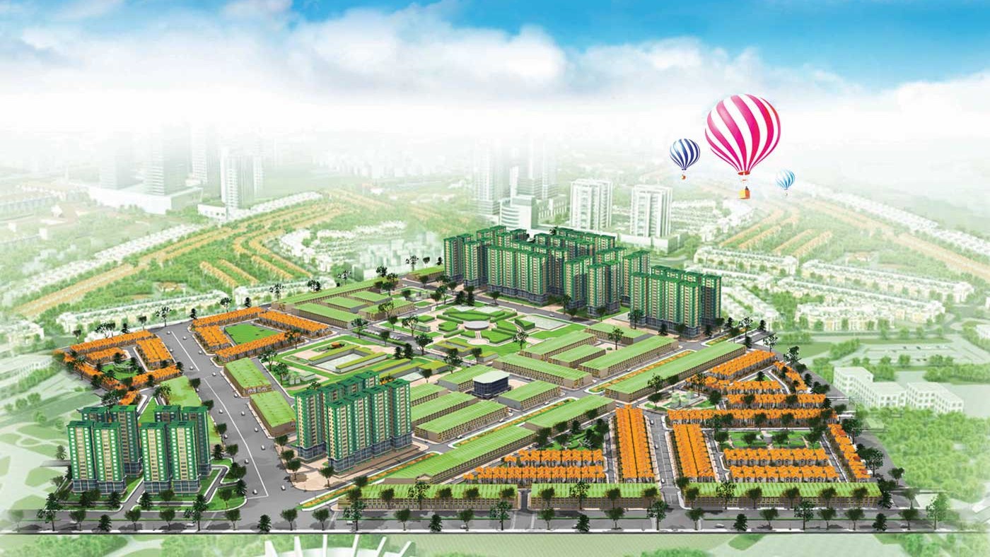 Phối cảnh nội khu Khu đô thị mới Việt Phú Garden