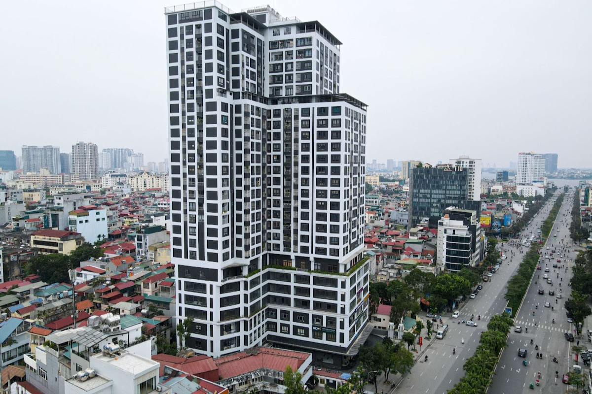 Phối cảnh chung cư Liễu Giai Tower