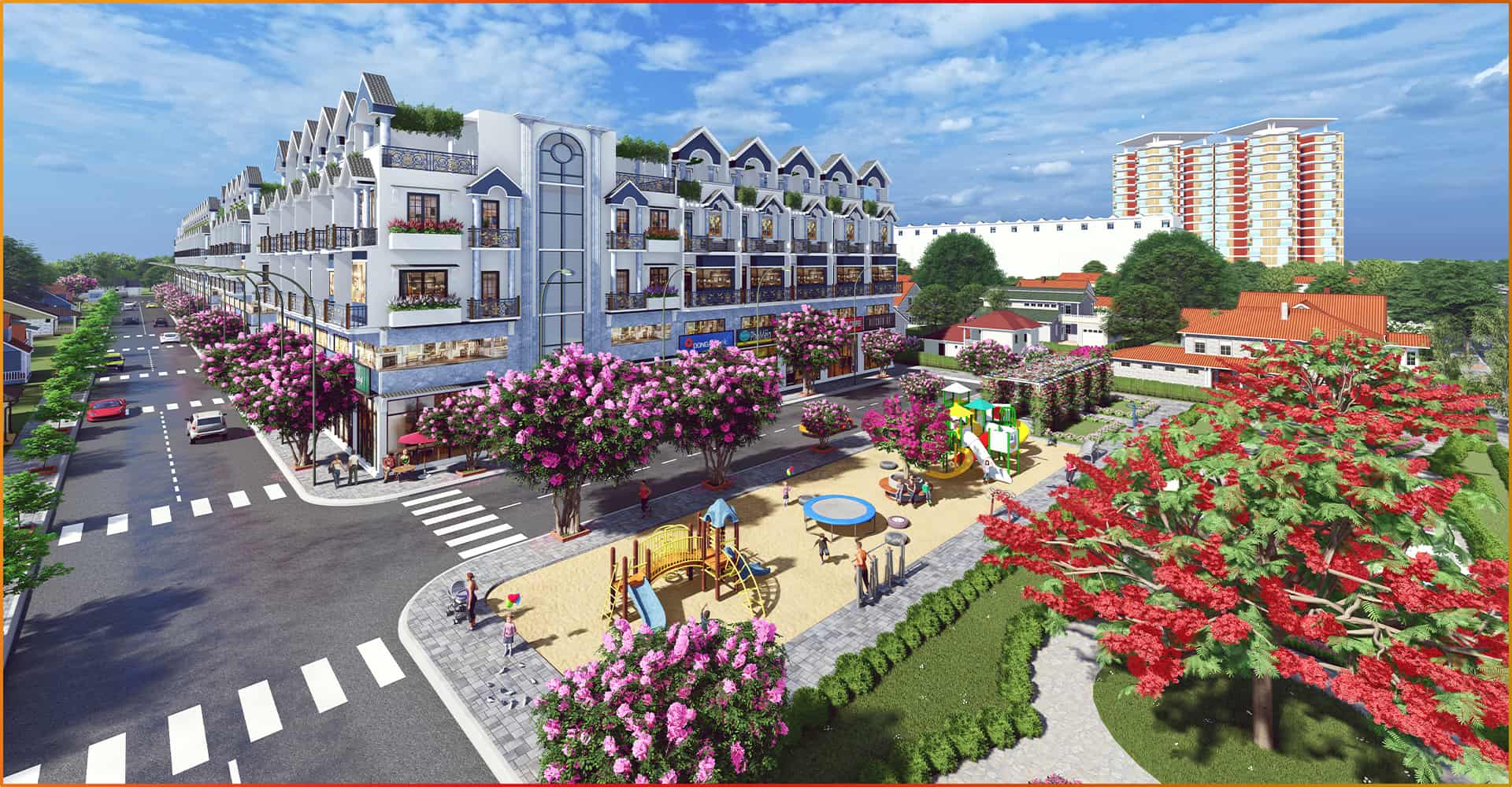 Phối cảnh Khu dân cư Lux Home Gardens