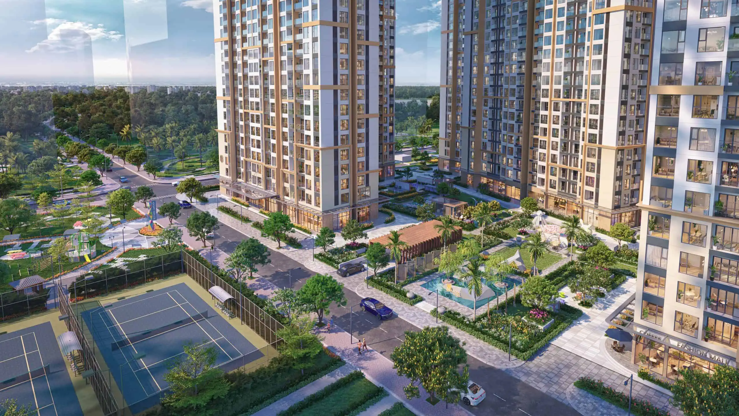 Phối cảnh Masteri Waterfront - Vinhomes Ocean Park