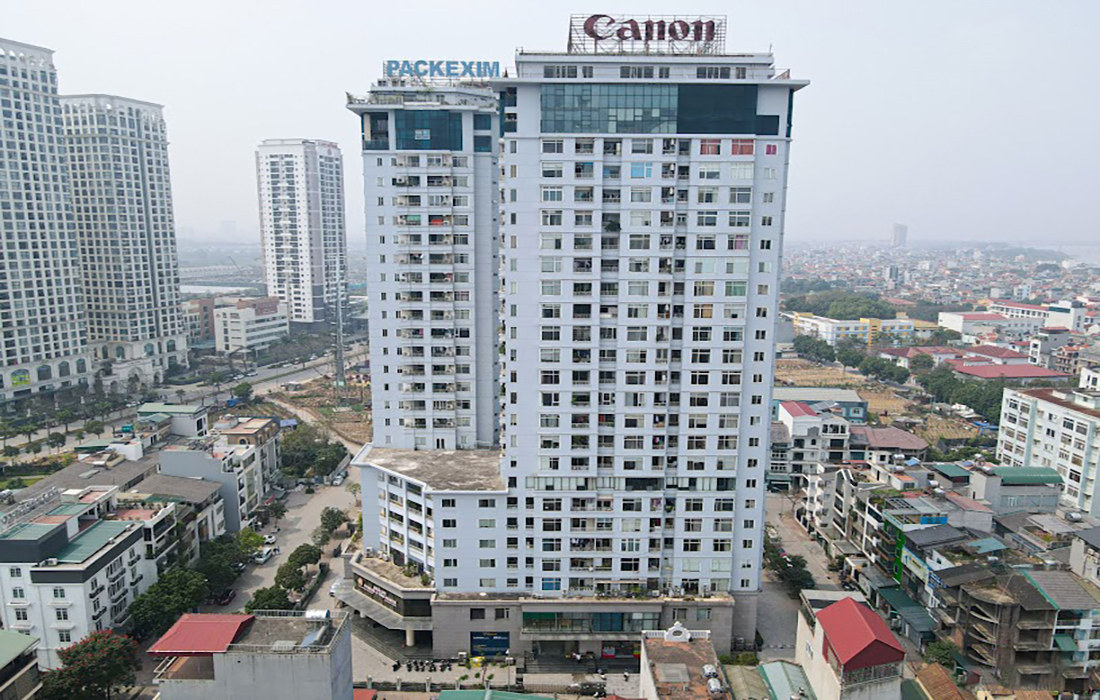 Không gian xanh tại chung cư Packexim