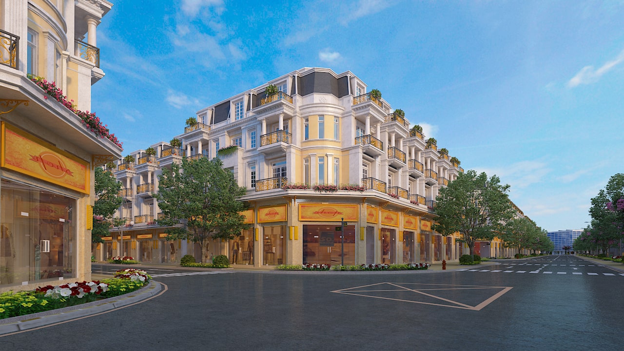 Phối cảnh Khu biệt thự, liền kề Cityland Center Hills