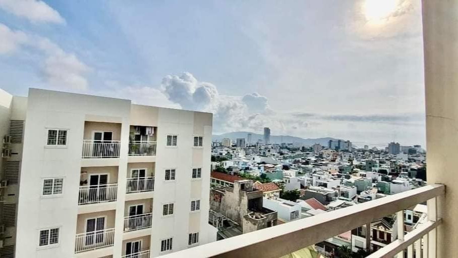 Phối cảnh tổng thể Simona Home Quy Nhơn hiện đại, view thành phố và biển