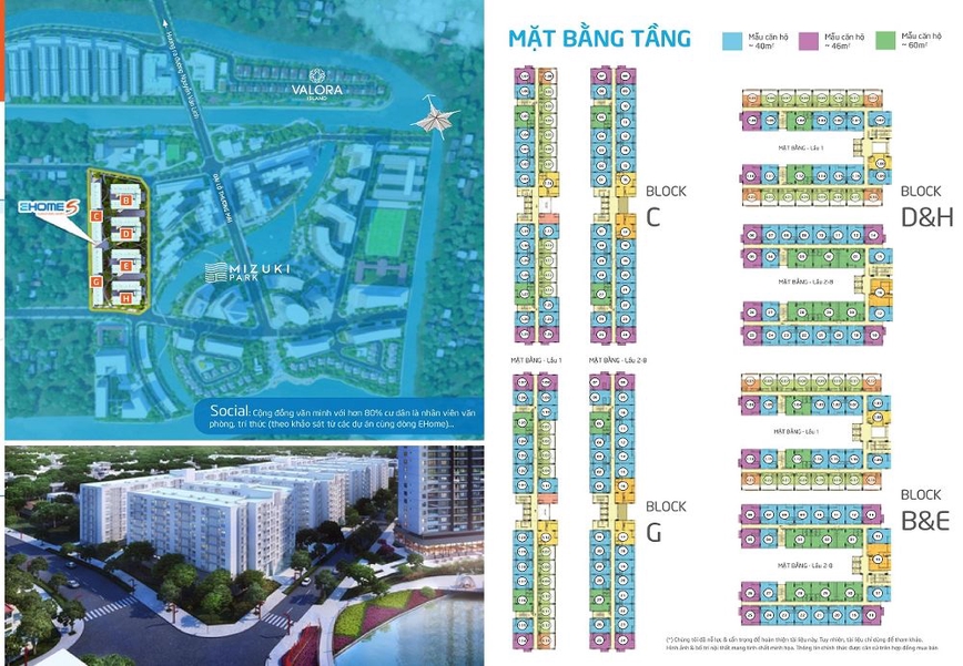 Không gian căn hộ tại Chung cư Sinh Lợi