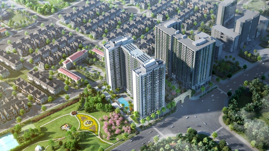 Hình ảnh căn hộ thực tế Anland Premium