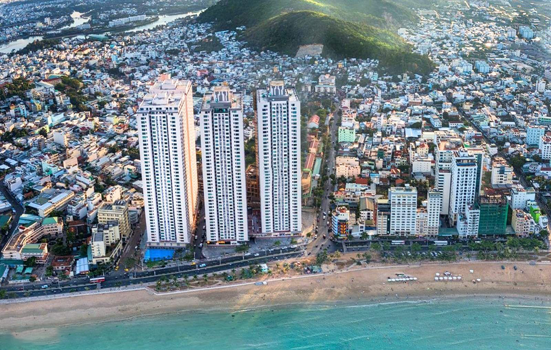 Phối cảnh chung cư Mường Thanh Viễn Triều