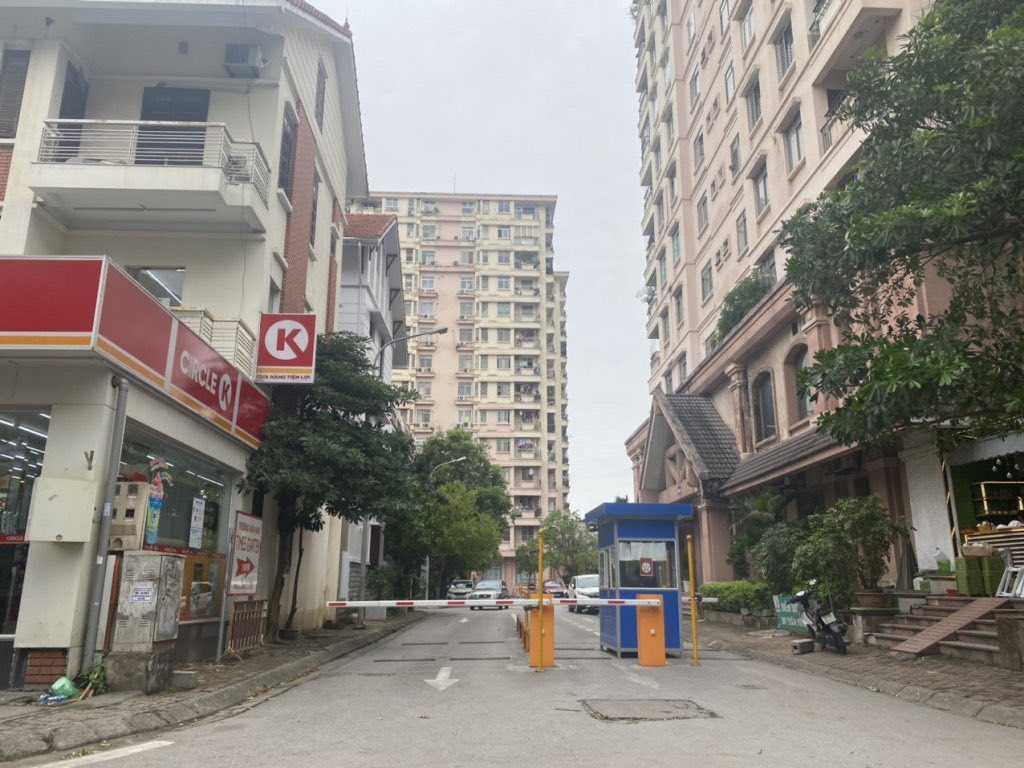 Toàn cảnh Chung cư số 6 Đội Nhân nhìn từ trên cao