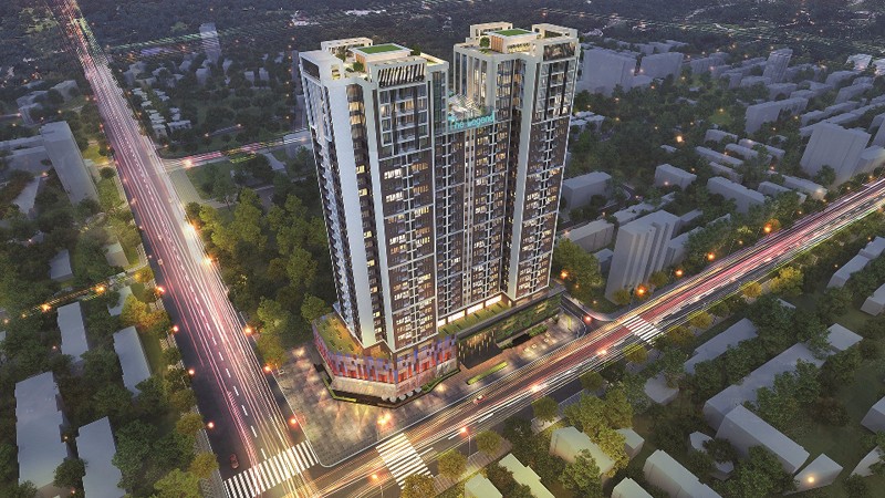 Khu vườn trên cao tại The Legend Tower 109 Nguyễn Tuân