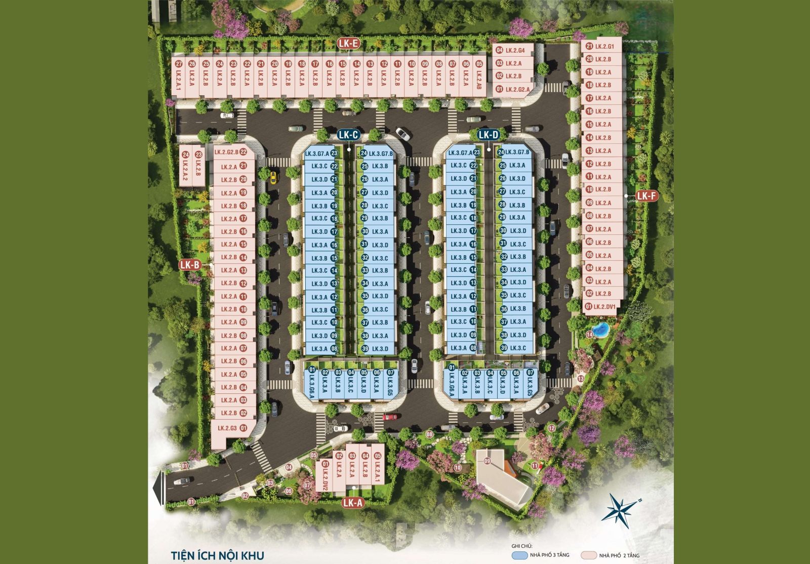 Mặt bằng điển hình căn hộ 2 phòng ngủ tại Cát Tường J-Home