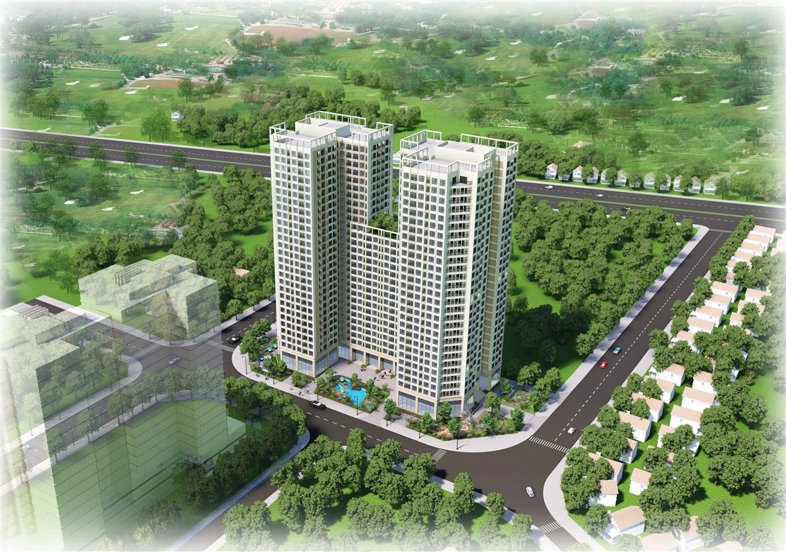 Phối cảnh chung cư Tecco Skyvile Tower