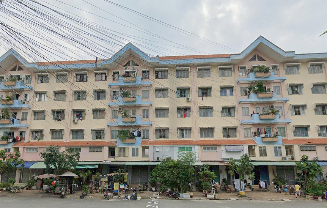 Khuôn viên chung cư An Dương Vương
