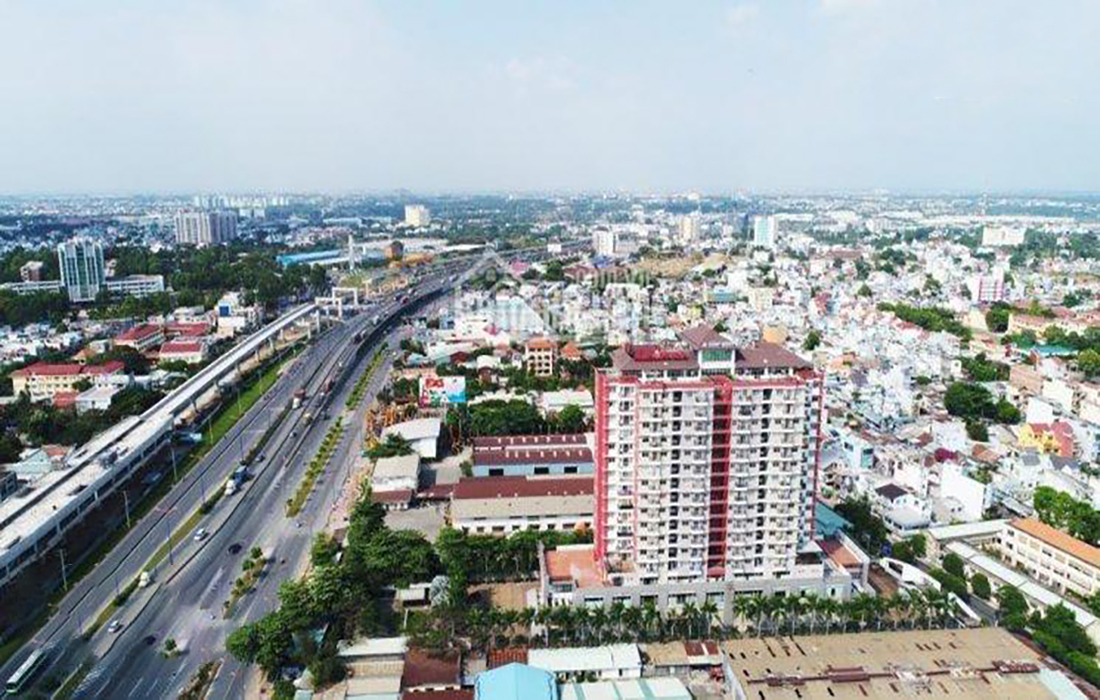 Toàn cảnh Cao ốc Bình Minh Hiệp Phú Thủ Đức