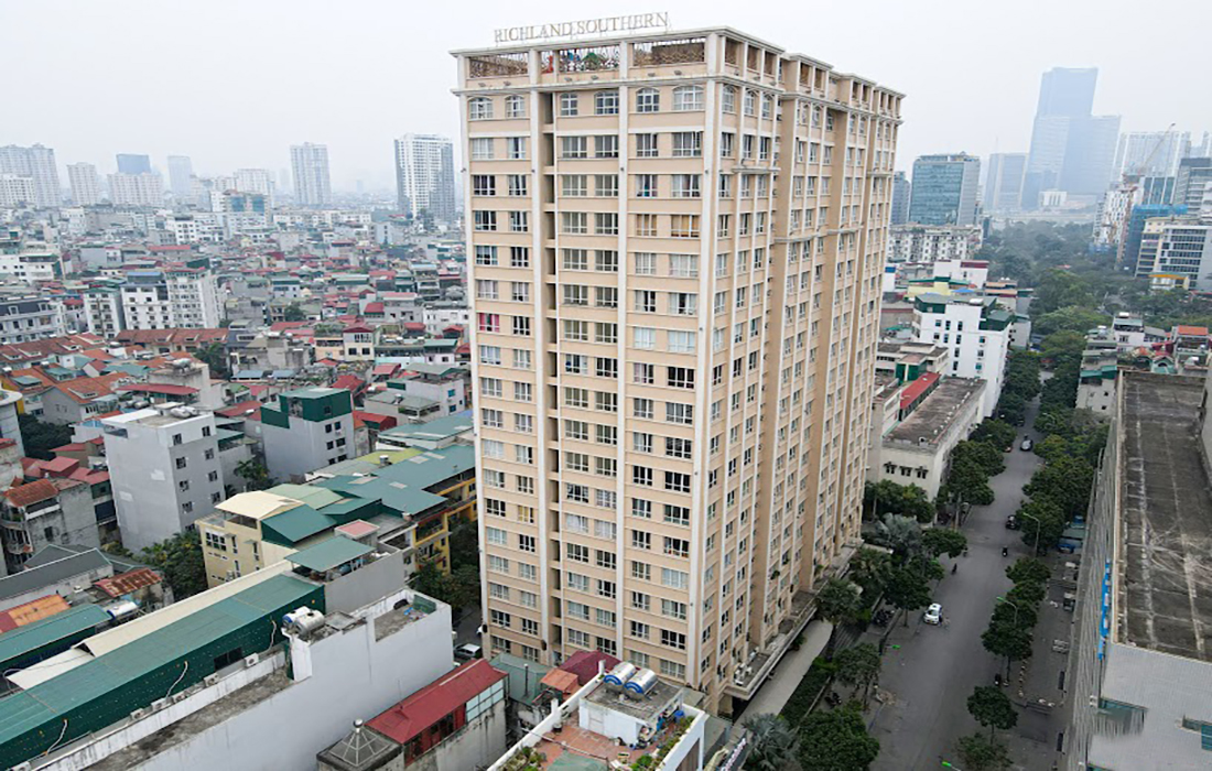 Toàn cảnh chung cư Richland Southern, quận Cầu Giấy