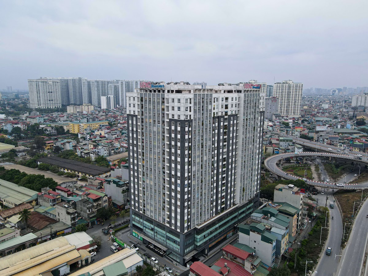 Phối cảnh căn hộ mẫu chung cư Udic Riverside 122 Vĩnh Tuy