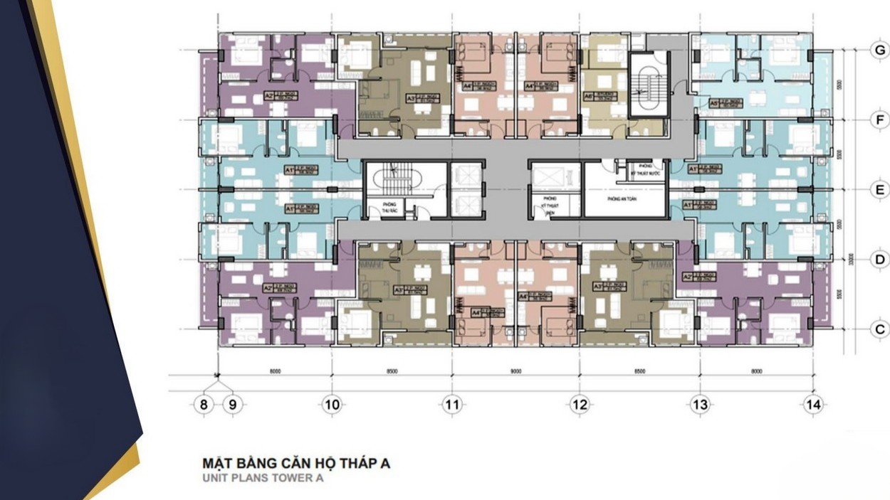 Mặt bằng điển hình căn hộ tại Metro Tower