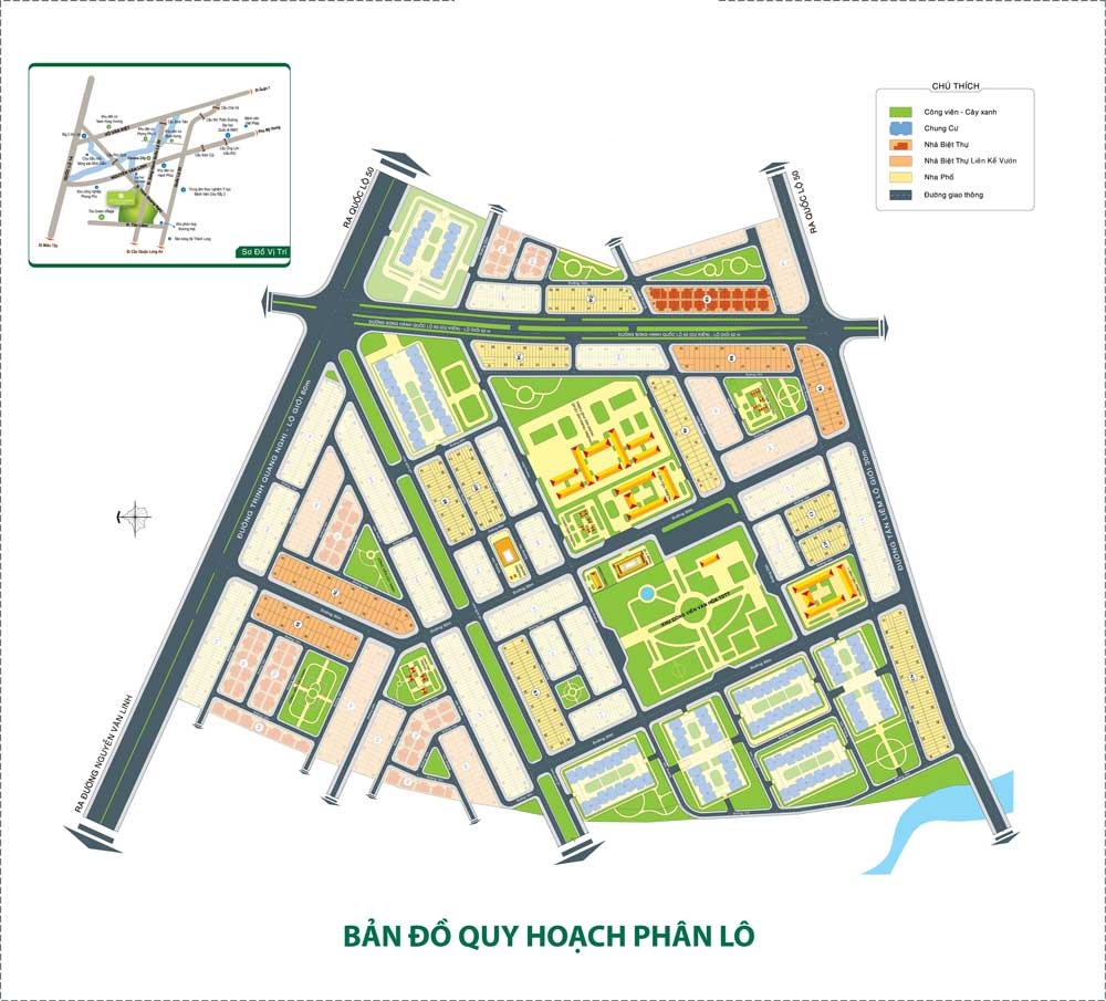 Sơ đồ phân lô chi tiết dự án Việt Phú Garden Bình Chánh