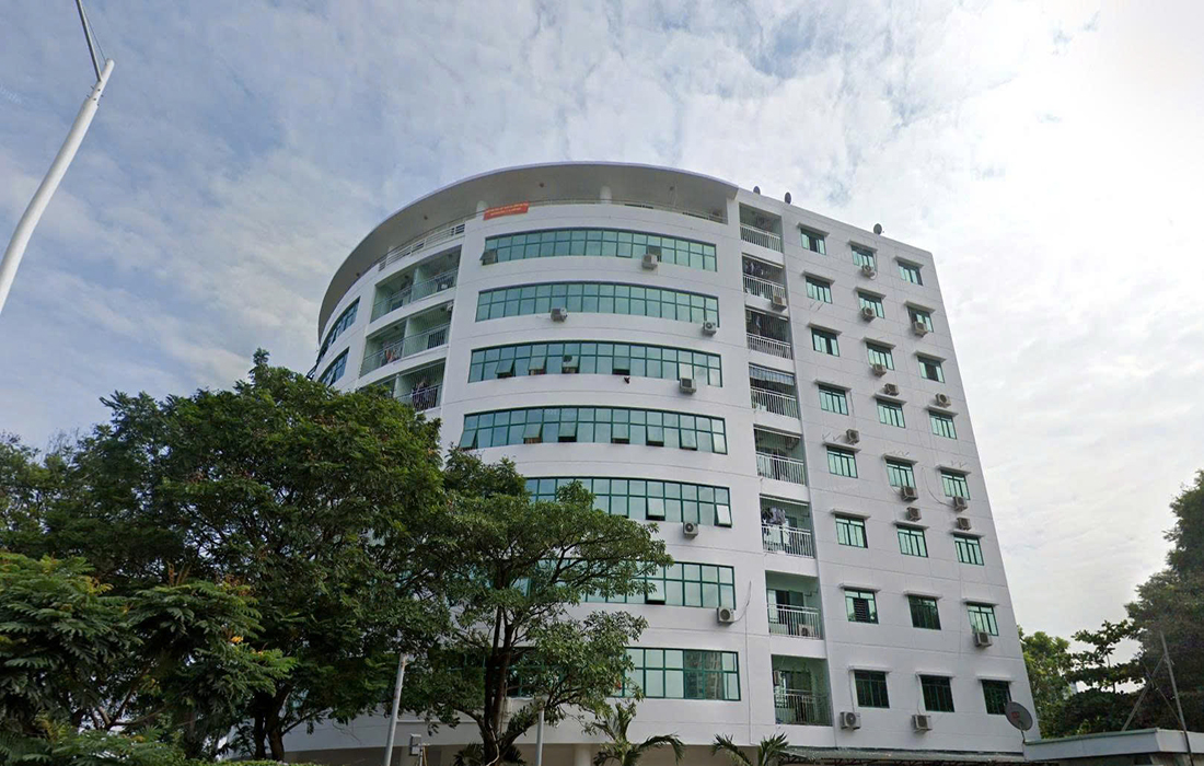 Toàn cảnh khu Chung cư Thông Tấn Xuân Phương 9 tầng