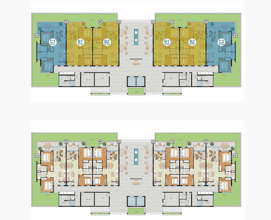 Mặt bằng tổng thể dự án The Ocean Suites Đà Nẵng