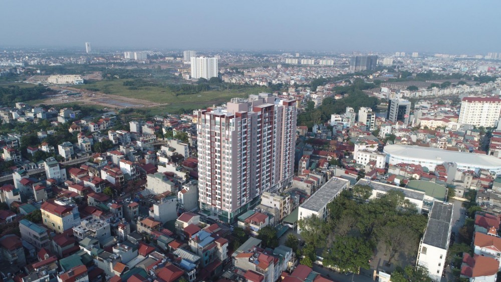 Phối cảnh mặt tiền dự án ONE18 với kiến trúc hiện đại