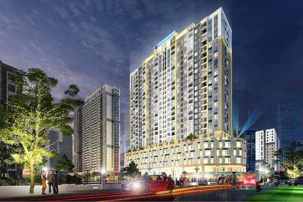 Phối cảnh chung cư Hacinco Hoàng Đạo Thúy