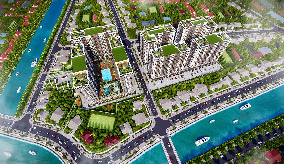 Phối cảnh Khu phức hợp HQC Tây Ninh