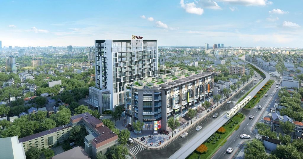 Toàn cảnh Sapphire Tower Hào Nam (The Terra) từ trên cao