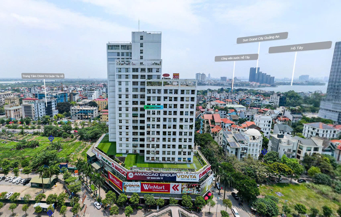 Căn hộ tại Toà nhà Vườn Đào với thiết kế rộng rãi