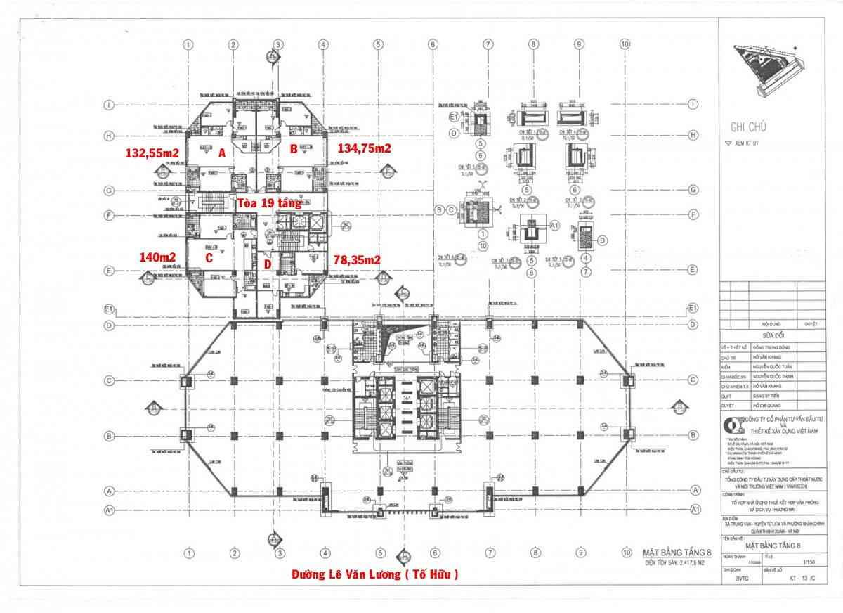 Mặt bằng điển hình căn hộ Viwaseen Tower với đa dạng diện tích