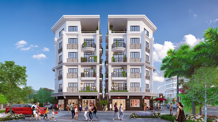 Phối cảnh Nhà liền kề 124 Vĩnh Tuy tại Hai Bà Trưng