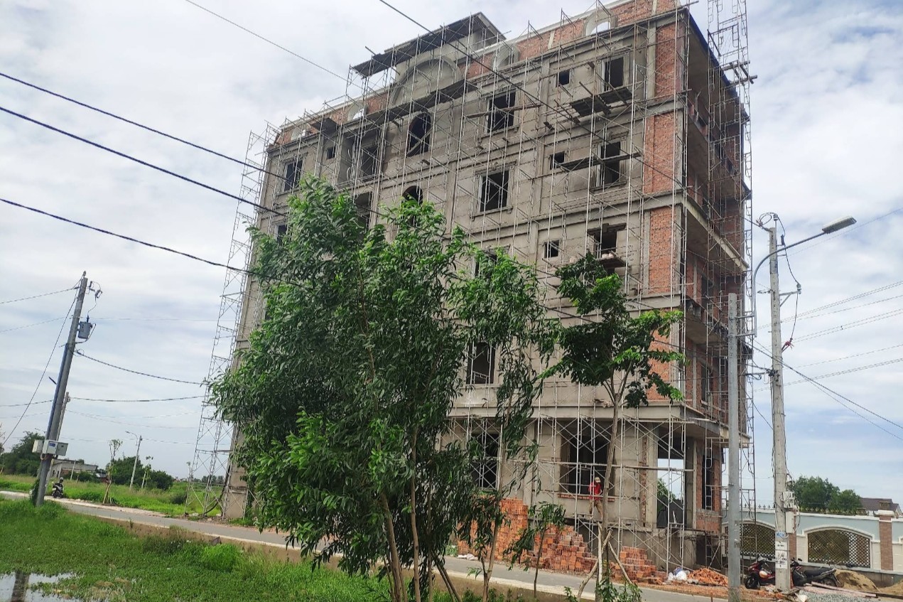 Phối cảnh tổng thể dự án Riverside City Long An với không gian xanh