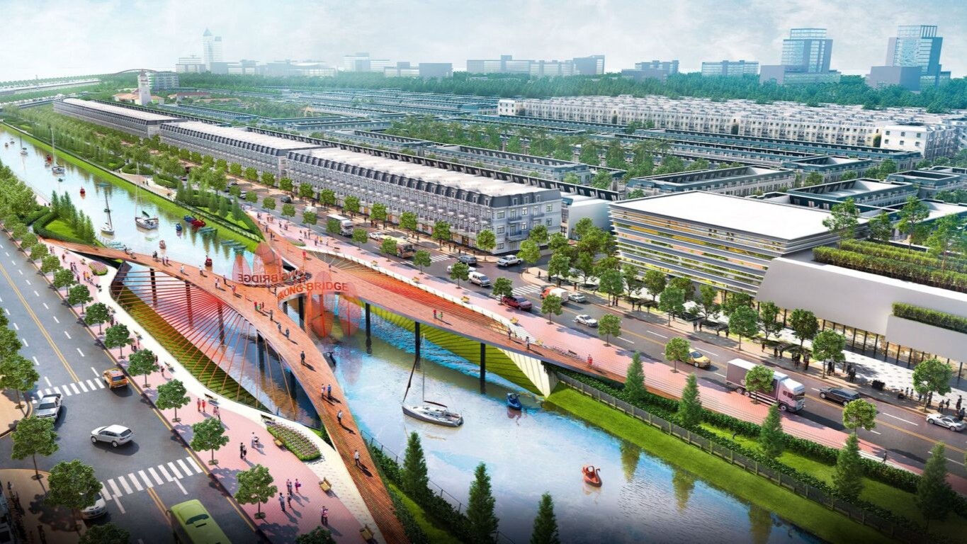 Phối cảnh cổng chào Khu dân cư Mekong Centre Sóc Trăng