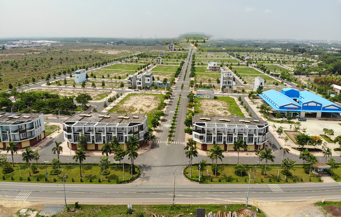 Hạ tầng hoàn thiện tại D2D Lộc An