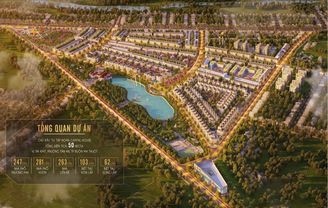 Quảng trường Song Tượng tại EcoCity Premia