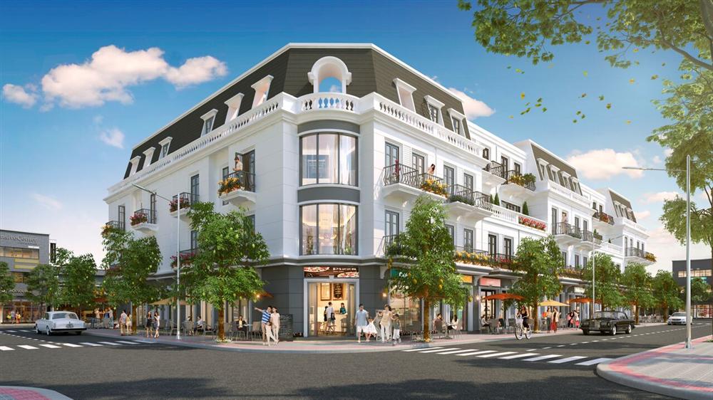 Tổng quan dự án Vincom Shophouse Rạch Giá từ trên cao