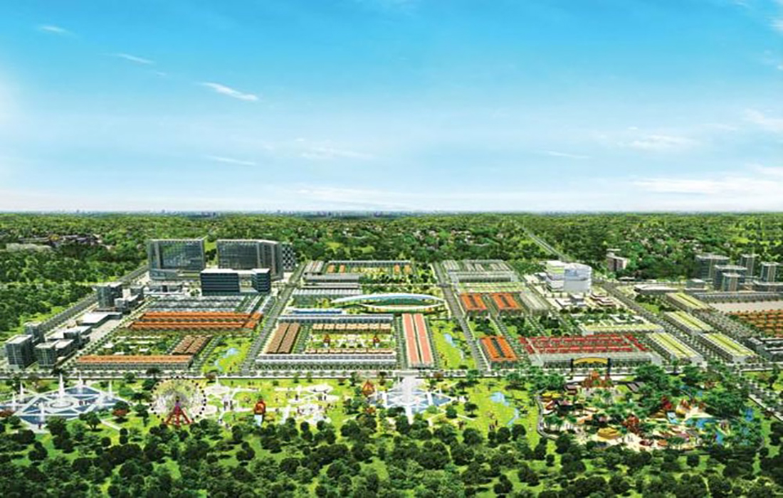 Đường nội bộ rộng rãi tại Sunflower City