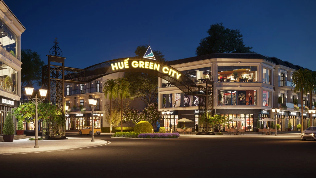 Toàn cảnh dự án Huế Green City với không gian xanh mát