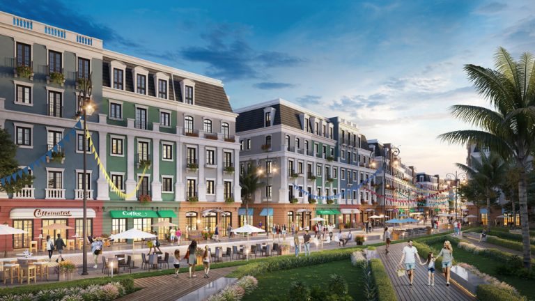 Tổng quan Sun Grand City Nam Phú Quốc từ trên cao với kiến trúc Địa Trung Hải