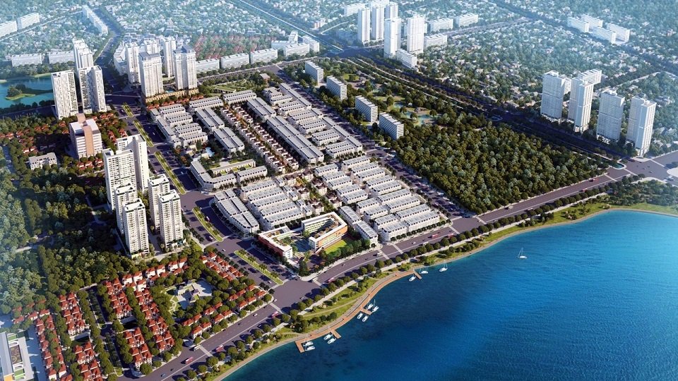 Toàn cảnh Khu Đô Thị Hoàng Văn Thụ từ trên cao