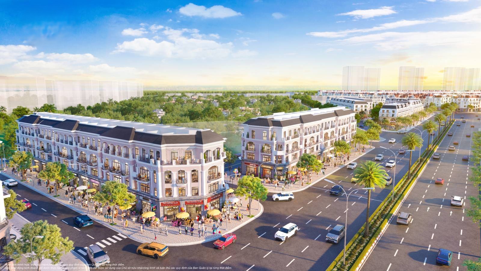 Tổng quan Biệt thự, liền kề Mega Complex - Vinhomes Ocean Park 2 từ trên cao
