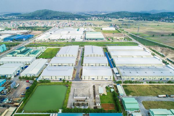 Phối cảnh Khu công nghiệp Hải Sơn với các nhà xưởng hiện đại