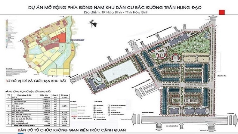 Mặt bằng tổng thể Khu đô thị mới Hòa Bình New City